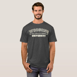 T-shirt Université et devise de Woosong : Nihil Operatur