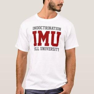 T-shirt UNIVERSITÉ MOULIN D'ENDOCTRINEMENT - rouge et blan
