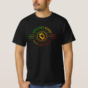 T-shirt Université Rasta Bon Vibez Conscient Reggae Rasta