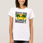 T-shirt Université sans valeur de plage (Devant)