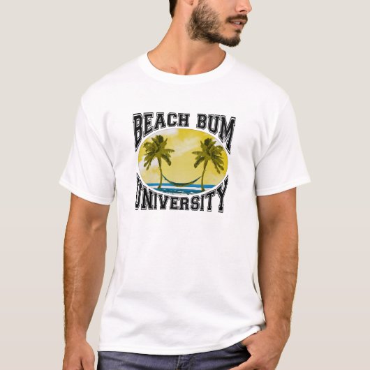 T-shirt Université sans valeur de plage (Devant)
