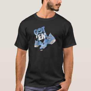 T-shirt University Blue 4s Tee Match Obtient Em Chaussures
