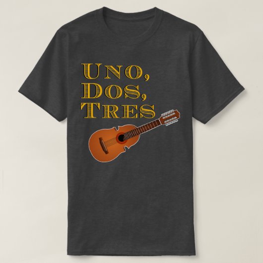 T-shirt Uno Dos Tres Quatro (Design devant)