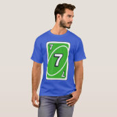 T-shirt UNO Halloween Green 7 Card (Devant entier)