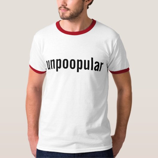 T-shirt unpoopular (Devant)