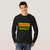 T-shirt Unsupervised female WARNING (Devant entier)