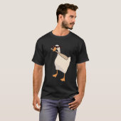 T-shirt Untitty Funny Goose Game Mème affaire avec lui (Devant entier)