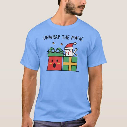 T-shirt Unwrap the Magic Christmas (Devant)