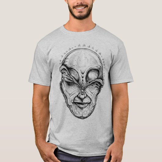 T-shirt UnZip The Alien. (Devant)