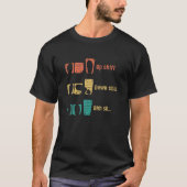 T-shirt Up Shift Down Shift Funny Drift Racing Car Pedal V (Devant)