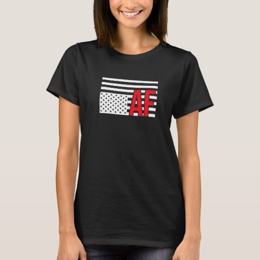 T-shirt Updown American Flag (Déchirer Le Drapeau Américai (Devant)