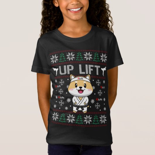 T-Shirt UpLift Martial Arts mascotte chien mascotte laide (Devant)