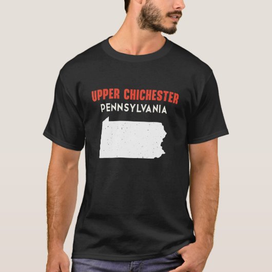 T-shirt Upper Chichester Pennsylvanie USA State America Tr (Devant)