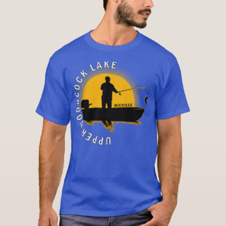 T-shirt Upper WoodLake Fishing Michigan Sunrise