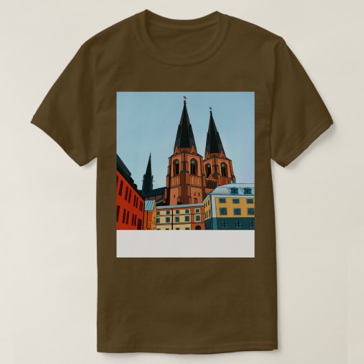 T-shirt Uppsala Suède 2 (Design devant)