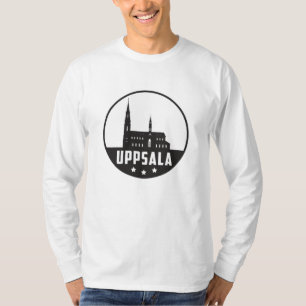T-shirt Uppsala Suède City Skyline Cityscape Funny Cadeau