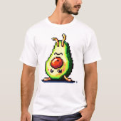 T-shirt Upside Down Avocado - Drôle Pixel Art Conception a (Devant)