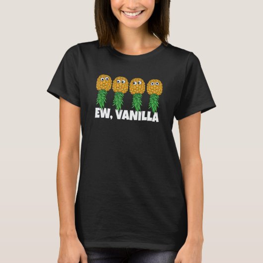 T-shirt Upside Down Pineapple Ew Vanilla Swinger Men Wome (Devant)
