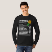 T-shirt Upside Down Pineapple Pineapple Nutrition Facts Sw (Devant entier)