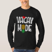 T-shirt Upside Down Pineapple Sharing Swinger Vacation (Devant)
