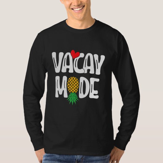 T-shirt Upside Down Pineapple Sharing Swinger Vacation (Devant)