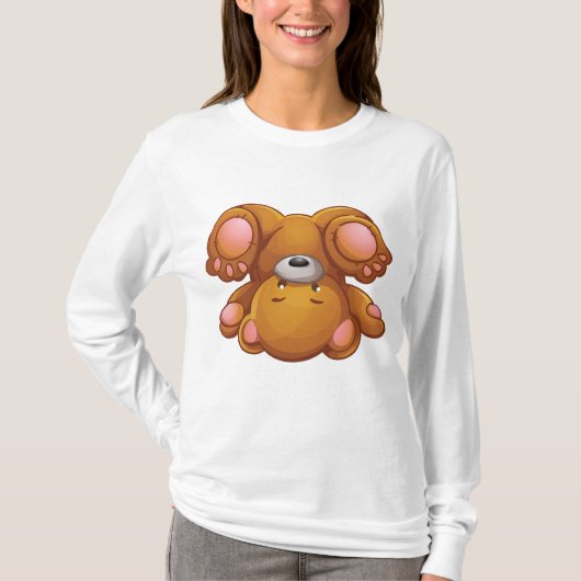T-shirt Upside Down Teddy Bear (Devant)