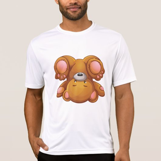 T-shirt Upside Down Teddy Bear (Devant)