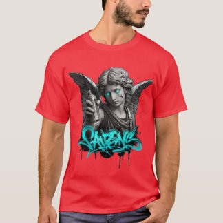 T-shirt Urban Angel Graffiti – Broken Statue Street Art T-