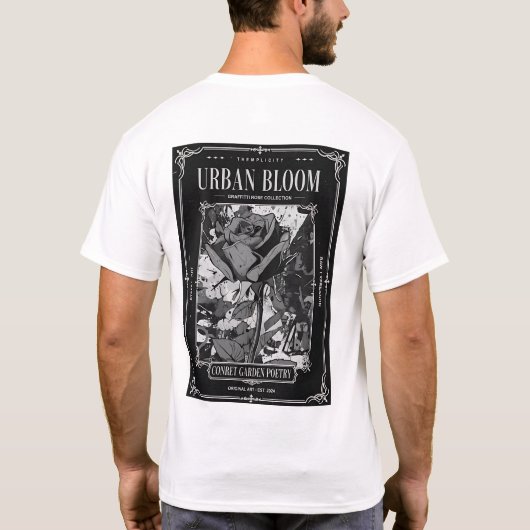 T-shirt Urban Bloom Street Art (Dos)