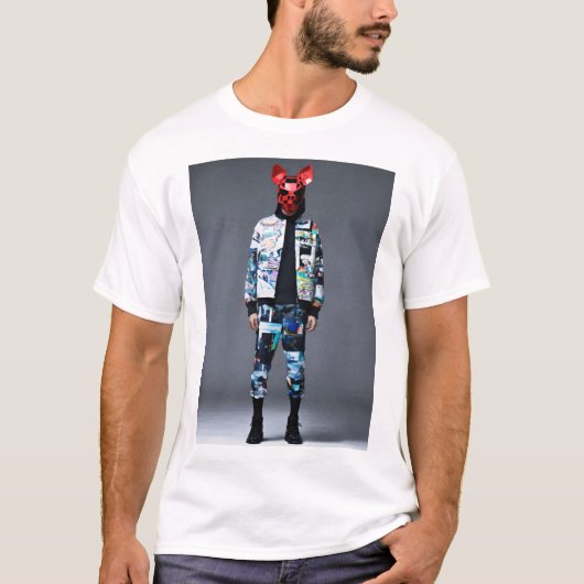 T-shirt "Urban Fusion Wizard : Keith Haring x Bape Logo T (Devant)
