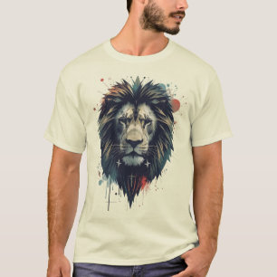 T-shirt Urban King – Emblème de Lion Graffiti