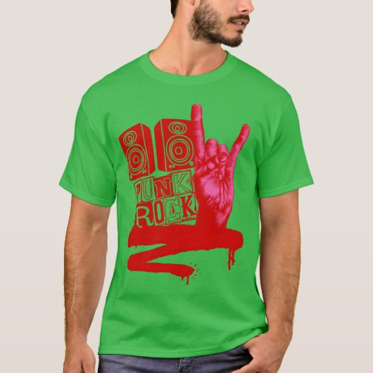 T-shirt Urban Punk Rock shirt retro (Devant)