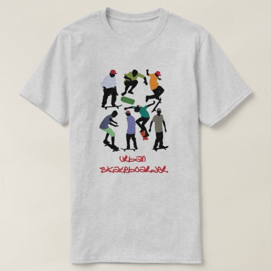 T-shirt Urban Skateboarder (Design devant)