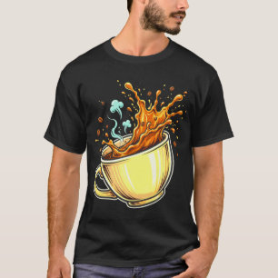 T-shirt Urgence café drôle, amateur de café usa