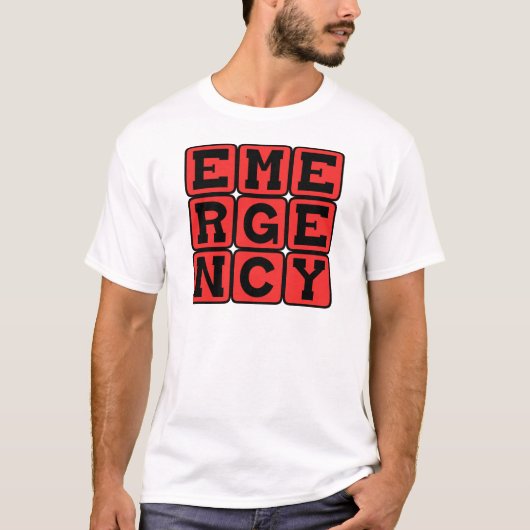 T-shirt Urgence, chaque seconde compte (Devant)