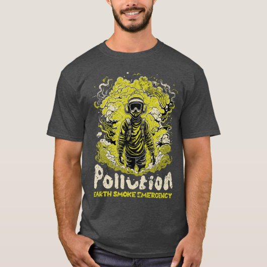 T-shirt Urgence de la pollution terrestre (Devant)