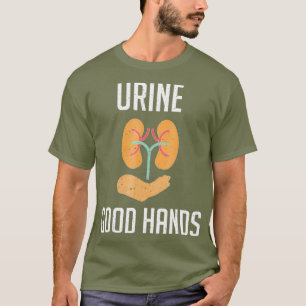T-shirt Urine Bonnes Mains Drôle Pun Dialyse Technique Pla