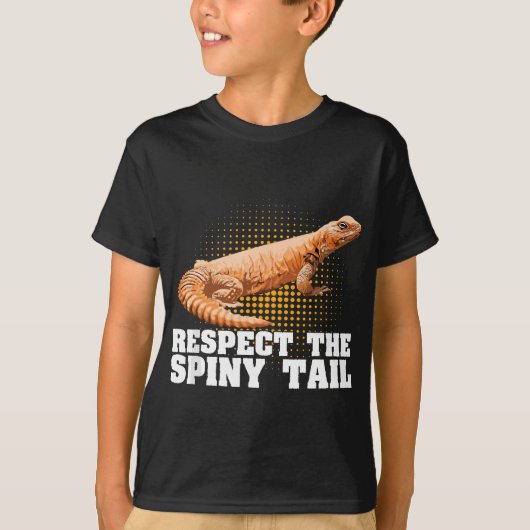 T-shirt Uromastyx Respectez La Queue Spiny Funny Pet Dabb  (Devant)