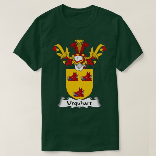 T-shirt Urquhart Coat of Arms Family Crest (Design devant)