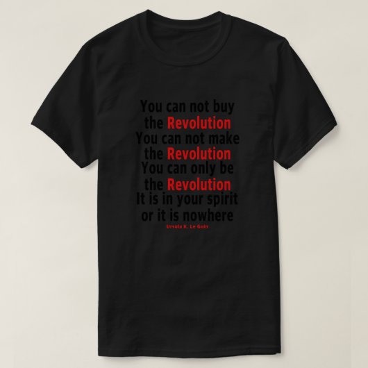 T-shirt Ursula K. Le Guin (Design devant)
