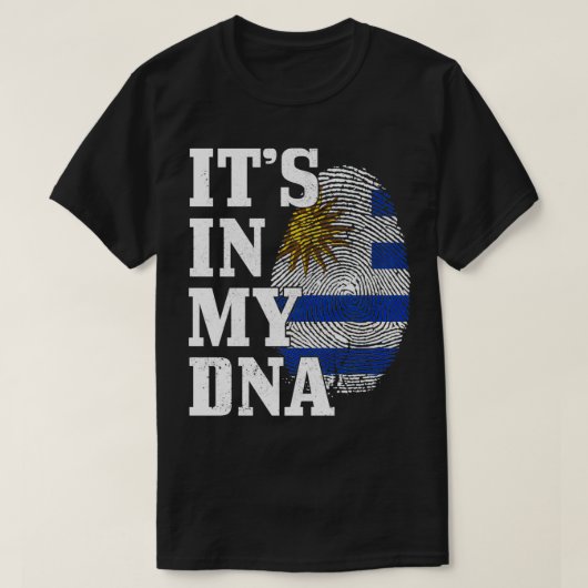 T-shirt Uruguay C'est dans mon ADN empreintes digitales Ur (Design devant)