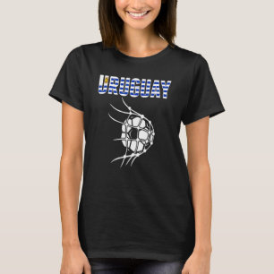 T-shirt Uruguay Soccer Ball In Net Soutien Uruguay Foo