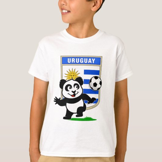 T-shirt Uruguay Soccer Panda (Devant)