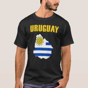 T-shirt Uruguay Uruguay Uruguay carte Uruguay drapeau Urug