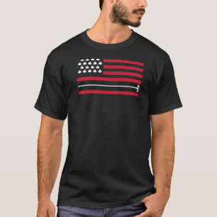 T-shirt US America Flag Curling Team Curling Curl 2