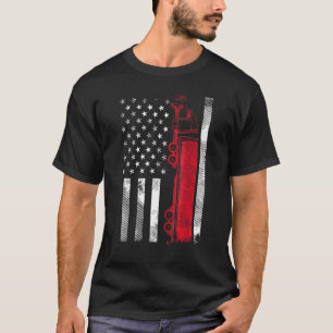 T-shirt Us American Flag Semi-Truck Driver 18 Wheeler