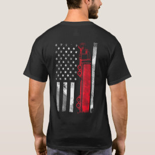 T-shirt Us American Flag Semi-Truck Driver 18 Wheeler