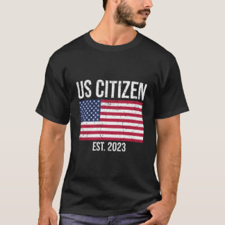 T-shirt Us Citizenship Decoration American New Usa Citizen