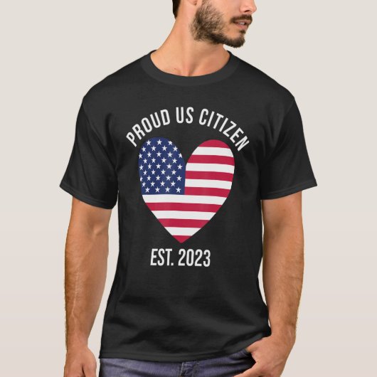 T-shirt US Citizenship Decoration American New USA Citizen (Devant)