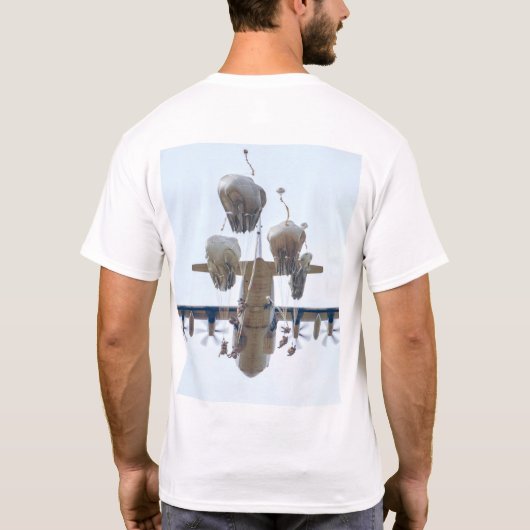 T-shirt US COMBAT SQUAD - US Parachutiste (Dos)